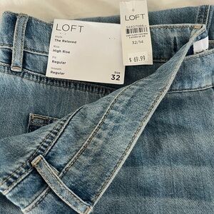 LOFT High Rise Blue Denim Jeans